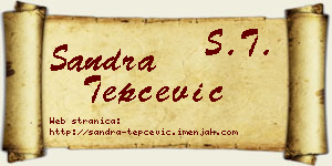 Sandra Tepčević vizit kartica